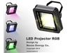 پروژکتور RGB LED - پروژکتور معابر، پارکها، فضای سبز - نورپردازی محیط - روشنایی فضای سبز