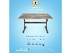 میز پایه فلزی مستطیل صفحه وکیوم رستورانی - PND-528iW