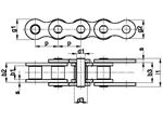 زنجیر غلتکی یک ردیفه سری A امریکایی   SIRCATENE Simple Roller Chain DIN 8188 American