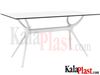 میز 6 نفره مستطیل صفحه HPL اِیر ساخت ترکیه
