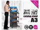 استند کاتالوگ فلزی چهار طبقه