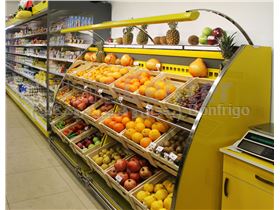یخچال پرده هوای میوه و سبزیجات،یخچال ایستاده روباز فروشگاهی