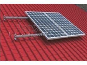 استراکچر(سازه) یک کیلو واتی نصب پنل خورشیدی(سولار) بر پشت بام شیب دار_Solar Roof Mounting