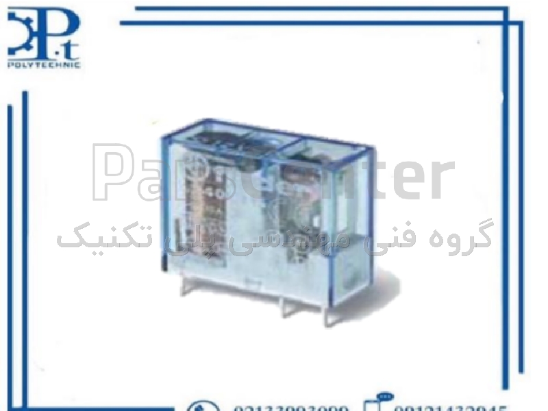 رله 405290240000 2 کنتاکت 8 آمپر  8 پایه پایه سوزنی 24DC کد فنی :  4052