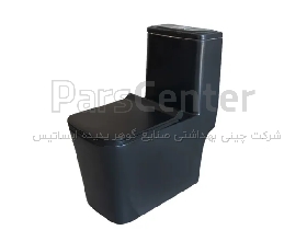 توالت فرنگی مروارید مدل آلفا 72 مشکی براق