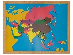 پازل آسیا با فریم - Puzzle Map with Frame: Asia - ابزار مونته سوری