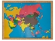 پازل آسیا با فریم - Puzzle Map with Frame: Asia - ابزار مونته سوری