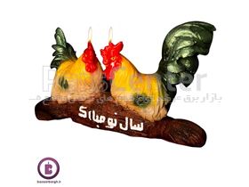 شمع سال 1396 مدل مرغ و خروس سال نو مبارک