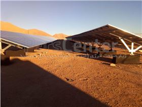 استراکچر پنل خورشیدی دو طبقه با فنداسیون  zh21