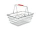 سبد دستی فروشگاهی، مدل پلاستیکی و کرومی01