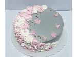 کیک خامه ای طرح عروس