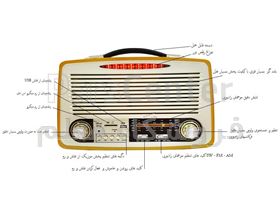 رادیو طرح قدیمی MB1700BT