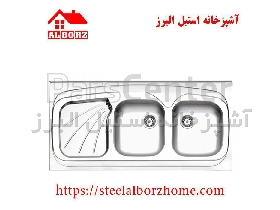 سینک ظرفشویی روکار کد 270 استیل البرز