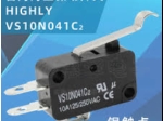 میکروسویچ اهرم دار هلالی VS10 N04 هایلی تایوان  HIGHLY VS10N041C2