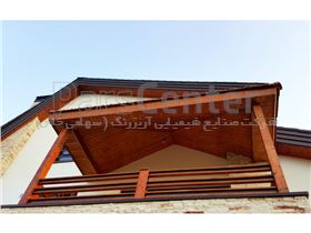 سقف و پله تمام چوب ، شهرستان نور