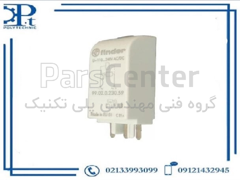 ماژول LED سبز مدل 9902023059 فیندر  110 تا 230 ولت AC/DC