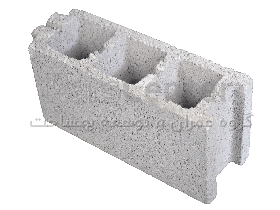 بلوک سیمانی سبک طرح لیکا سه جداره سایز 15 | تهران