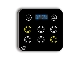 کلید ترموستاتیک تاچ 6 پل - دارای شبکه استاندارد مدباس  RS485 Modbus RTU