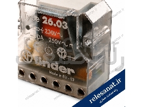 رله ضربه ای فیندر 26.03 بوبین 230 ولت AC | Finder 26.03 230VAC 10A