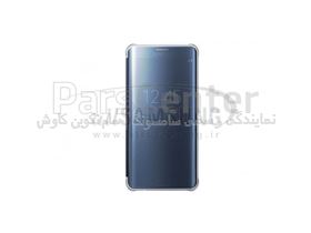 Samsung Galaxy S6 edge Plus Clear View Cover Black ویو کاور مشکی گلکسی اس 6 اج پلاس سامسونگ
