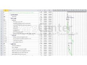 برنامه زمانبندی طراحی و اجرای توسعه شمالی خط یک متروی تهران (بخش سیویل)