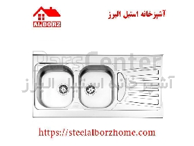 سینک ظرفشویی روکار کد 725 استیل البرز