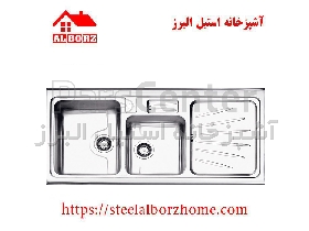 سینک ظرفشویی روکار کد 814 استیل البرز