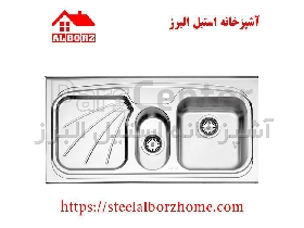 سینک ظرفشویی روکار کد 610 استیل البرز