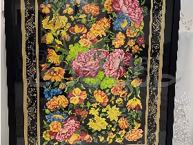 تابلو نقاشی گل و مرغ ایرانی (جان گلها)