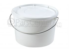 ظرف پلاستیکی سفید رنگ 5 لیتری