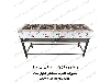 اجاق گاز صنعتی 4 شعله پایه دار استیل رستورانی و فست فودی