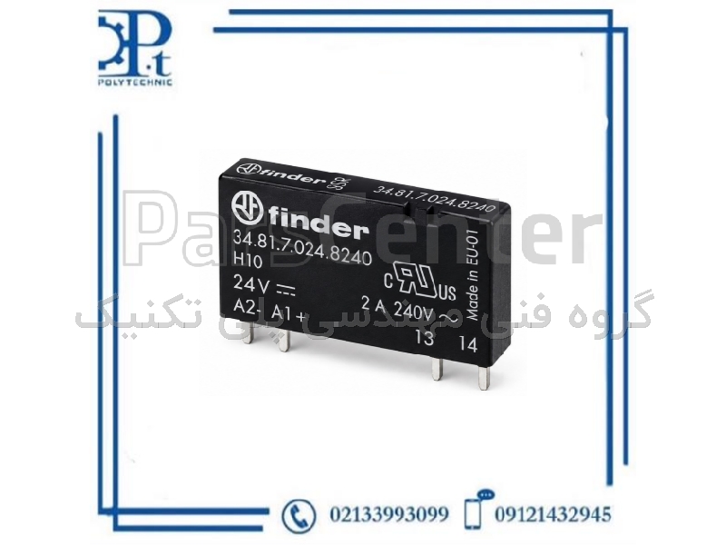 رله SSR فیندر 348170248240 ورودی 24 ولت  2 آمپر | Finder 34.81.7.024.8240