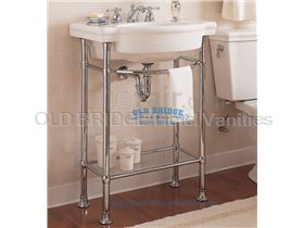 corner vanity cabinet with metal legs