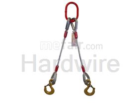 2 Legged wire rope sling