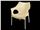 صندلی پایه فلزی دسته دار حصیری کد 111991
