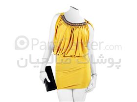 لباس زنانه سارافون یقه گرد کی مانو کد 206995