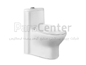 توالت فرنگی مروارید مدل پارمیدا 72 درجه2 سفید