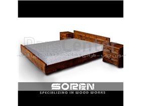 طراحی تخت خواب چوبی