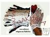 دستکش تزیینی زنانه قلاب بافی