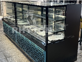 🍰یخچال شوکیک(جذابیت در نگاه اول) نمایش دسروشیرینی با نورپردازی