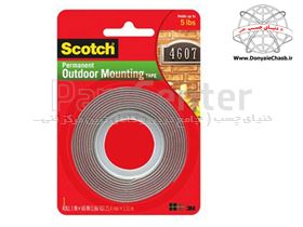 چسب نواری دوطرفه 3M Scotch Permanent Outdoor Mounting tape آمریکا