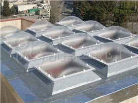 پوشش نورگیر پشت بام با سازه حبابی (مجیدیه)