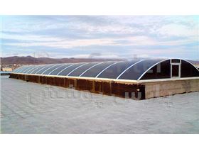 ساخت پوشش قوسی برای نور گیر پاساژ(زنجان)