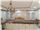 شیشه تزیینی و دکوراتیو فلز کوب طلایی آلمانی برای درب کابینت کلاسیک سفید وایت واش در پروژه شهرستان بیرجند