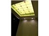 شیشه تزیینی و دکوراتیو فلز کوب طلایی و نقره ای برای سقف کناف و کاذب سرویس بهداشتی در پروژه آجودانیه (سرویس چهار)