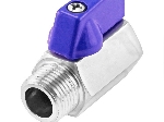 شیر خروسکی استیل نری مادگی 316- pn63-mini ball valve