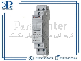 رله ضربه‌ای (Step Relay) فیندر مدل 20.22.8.008.4000 | 2 قطب | 16  آمپر | 8V AC | ریل DIN | اورجینال ایتالیا