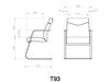 صندلی کنفرانسی لیو مدل T93b