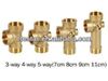 پنج راهی برنجی چینی (رابط پمپ) 1اینچ
