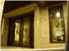 شیشه تزیینی و دکوراتیو تیفانی ( استیند گلس )برای درب ورودی چوبی و شیشه خور لابی و پنجره های نورگیر لابی در پروژه خیابان جردن،خیابان سایه
